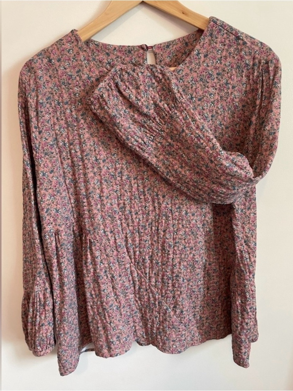 Korean 100% Cotton Floral Peplum Blouse | Cottagecore Romantic Top
